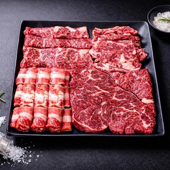 한가득 소고기 한판 세트 살치 200g 외 3종 1kg 1개