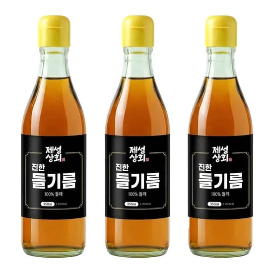 제성상회 진한 들기름 350ml 3개
