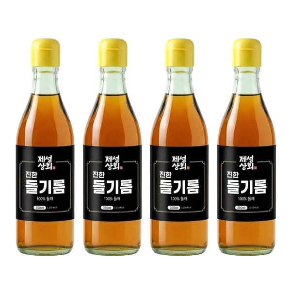 제성상회 진한 들기름 350ml 4개