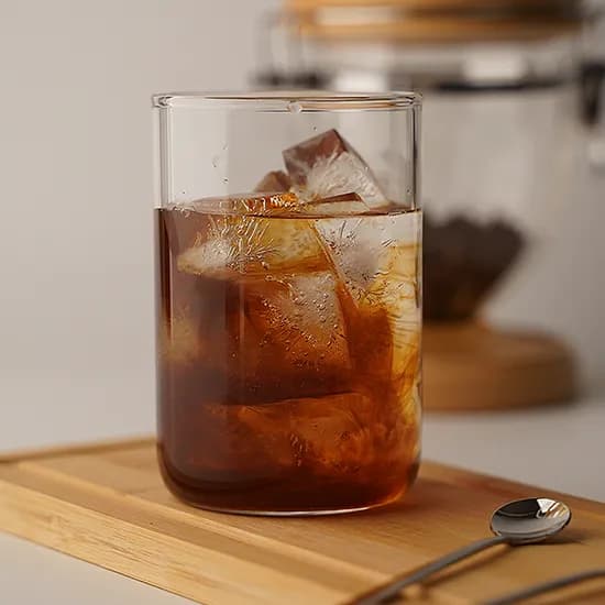 지니키친 내열 투명 일자 유리컵 480ml 2개입