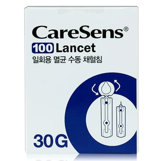 케어센스 멸균 채혈침 100입