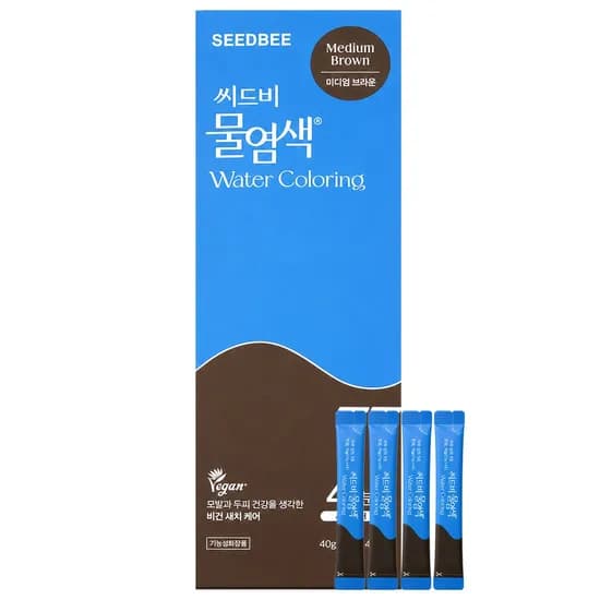 씨드비 물염색 시즌2 미디엄브라운 4회분 1박스