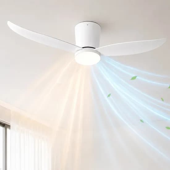 디앤케이 52인치 저소음 천장 실링팬 리모컨형 CF52 LED 조명 포함 1개