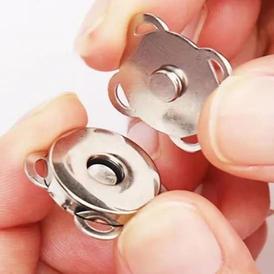 키밍 똑딱이 자석단추 KM6740-513 실버 18mm 20개