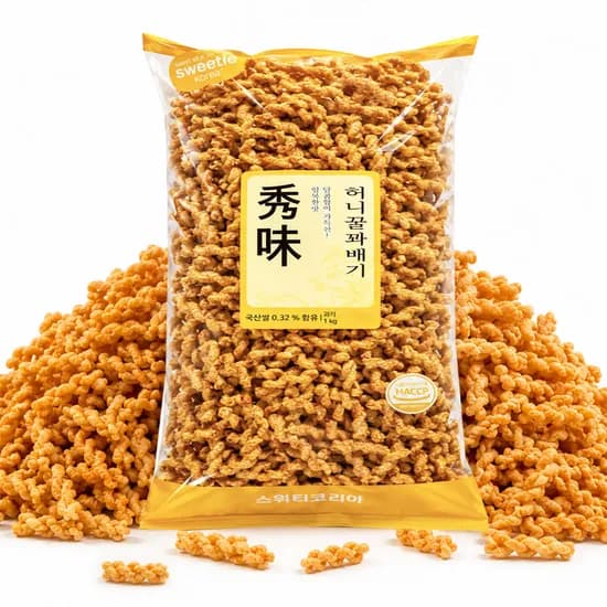 스위티코리아 허니꿀꽈배기 1kg 1개