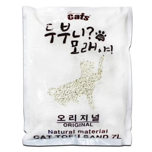 더캣츠 두부니 모래 오리지날 무향 7L 1개 8,600원