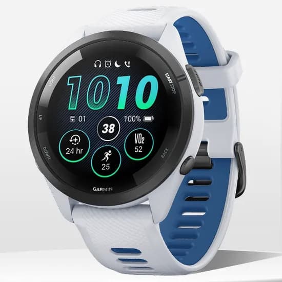 가민 포러너 265 러닝 GPS 스마트워치 46mm 화이트 1개