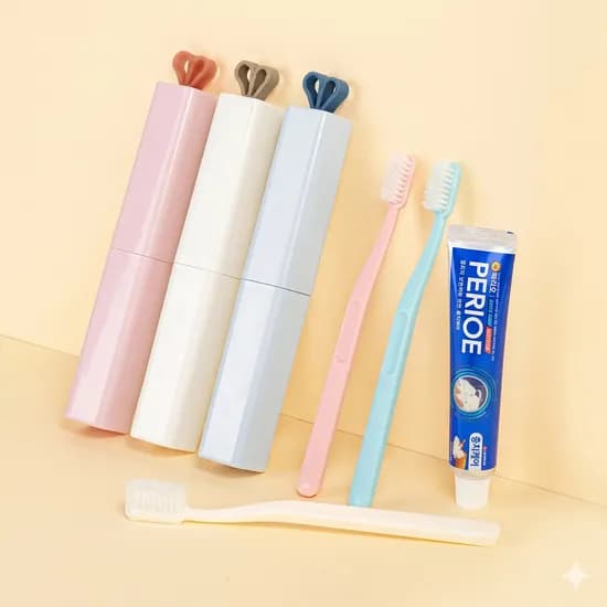 소유 휴대용 치약칫솔세트 SOYU-TS100 핑크 50g 1개
