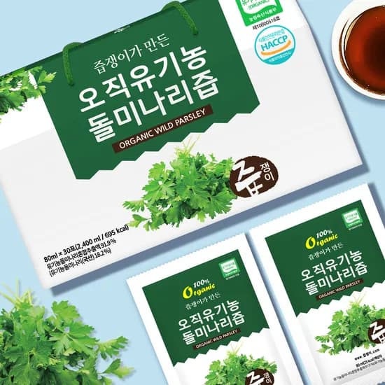 즙쟁이 유기농 돌미나리즙 80ml 30포