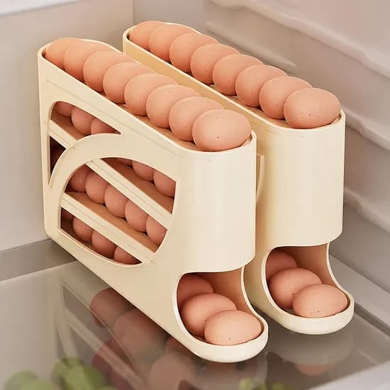 에그로드 자동롤링 계란정리함 아이보리 2개