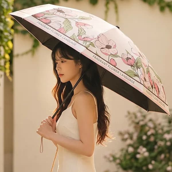 코욜하우키 시원리프 암막 우양산 핑크 1개