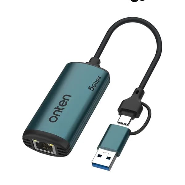 Onten 5기가비트 이더넷 랜카드 FA865 USB C타입 1개