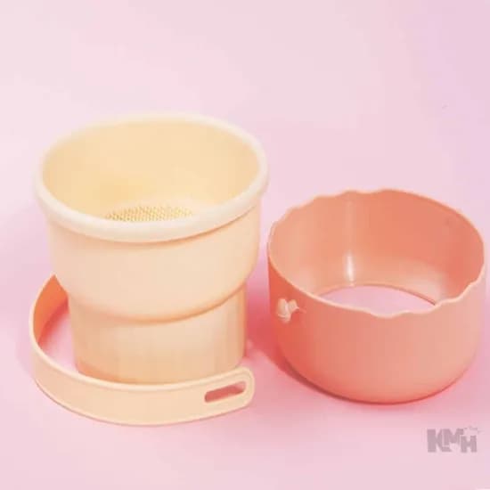 브러시 세척통, 퍼플, 2개