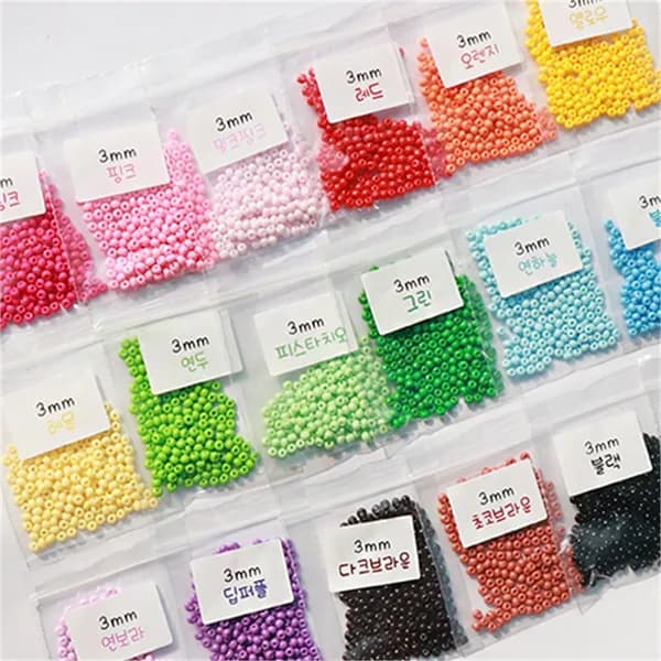 캔디시드비즈 3mm 레드 1개 3,100원
