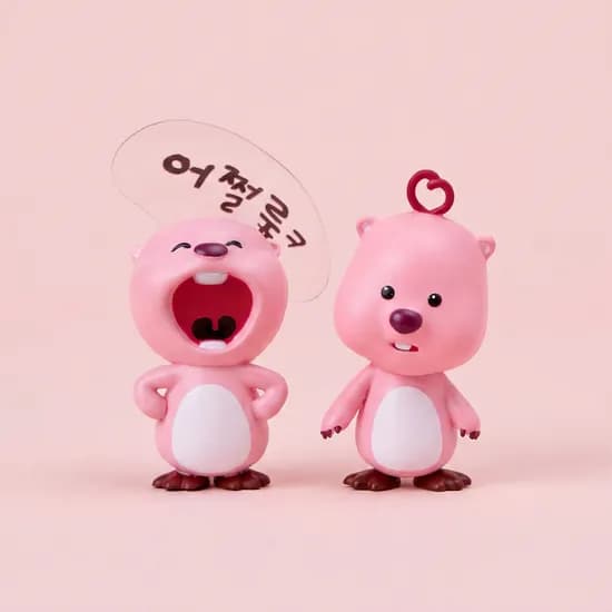 로이체 잔망루피 모니터 피규어 두근루피 1개