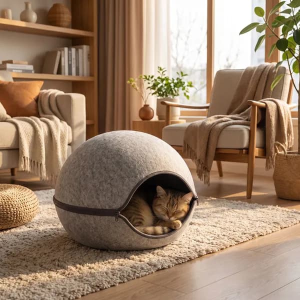 포근펫 고양이 숨숨집 그레이 48x46x33cm 1개 18,000원