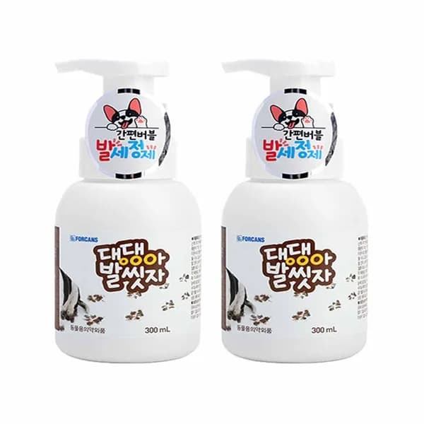 포켄스 댕댕아 발씻자 발세정제 300ml 2개
