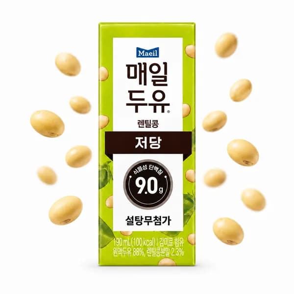 매일 두유 렌틸콩 저당 설탕무첨가 190ml 24개