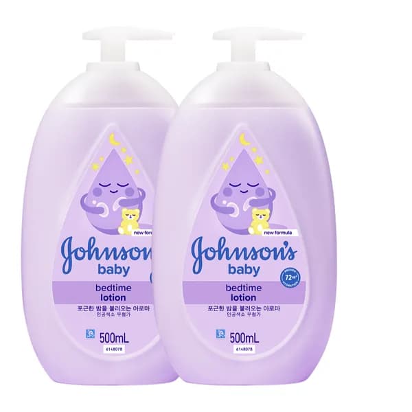 존슨즈 베드타임 베이비 로션 500ml 2개