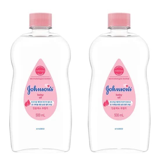 존슨즈 베이비 오일, 500ml, 2개