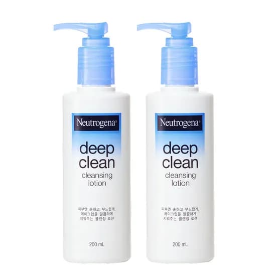 뉴트로지나 딥 클린 클렌징 로션 200ml 2개