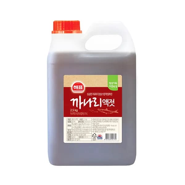 사조 해표 까나리액젓 2.5kg 2개