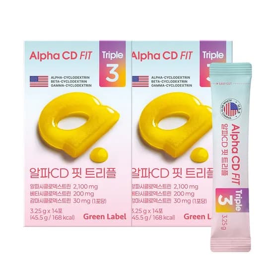 녹십자웰빙 알파CD핏 트리플 14개 2개