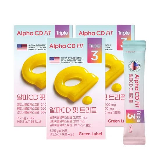 녹십자웰빙 알파CD핏 트리플 14개 3개
