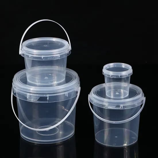 가이우스팜 다용도 투명 플라스틱 소품 정리 통, 투명, 1000ml, 2개
