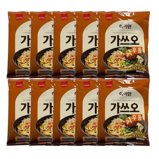 삼립 하이면 가쓰오 우동 207g 10개