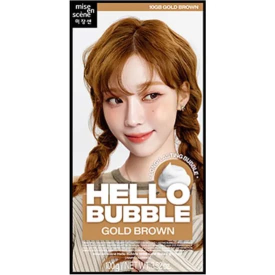 미쟝센 헬로버블 거품염색약 10GB 골드브라운 1개