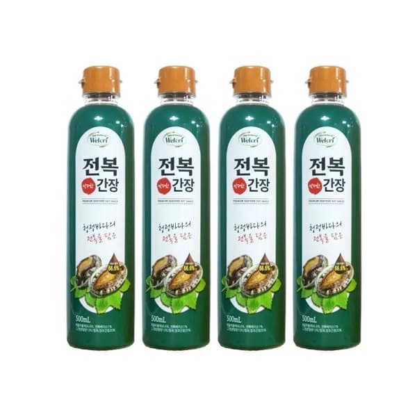 웰크리 맛더한 전복간장 500g 4개