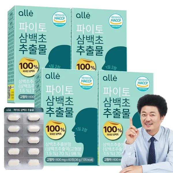 알레 파이토 삼백초 추출물 60정 4개