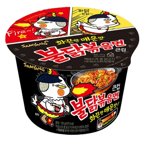 삼양식품 불닭볶음면 큰컵 105g 6개 9,800원