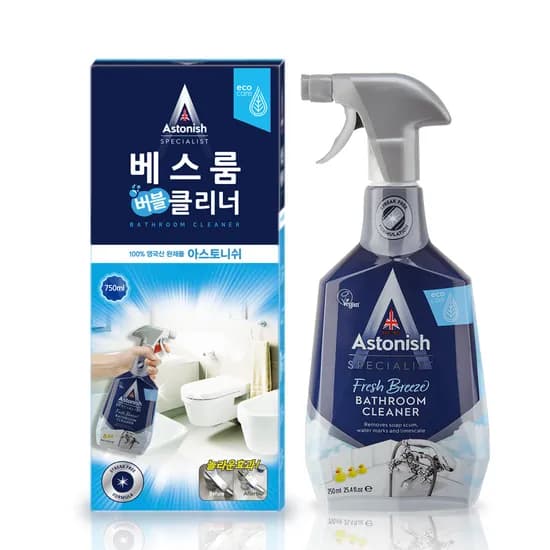 아스토니쉬 욕실청소 버블 배스룸 클리너 750ml 1개