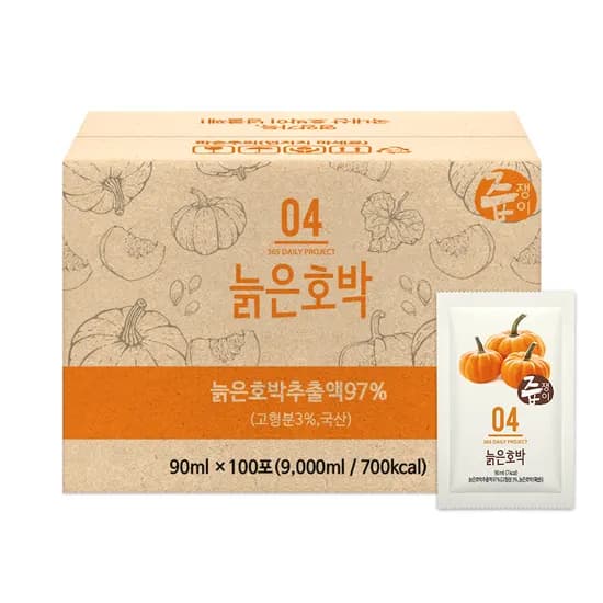 즙쟁이 늙은호박즙 90ml 100개