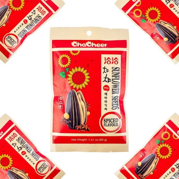 챠챠 해바라기씨 오향맛 스파이시 60g 5개