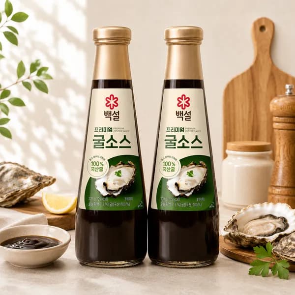 백설 남해굴소스 500g 2개 14,980원