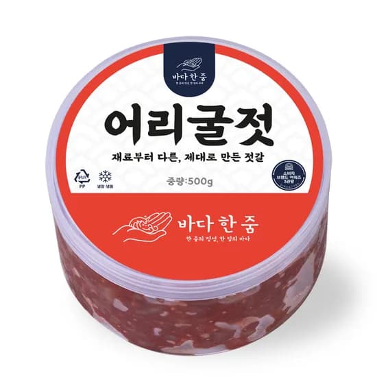 바다한줌 국내산 통영 어리굴젓 500g 1개