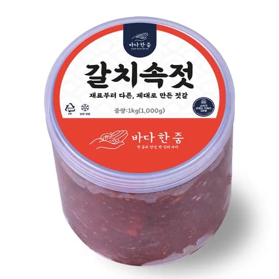 바다한줌 국내산 갈치속젓 저염 1kg 1개