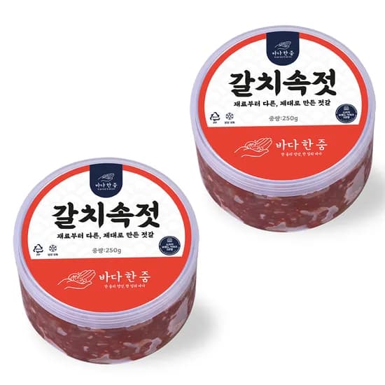 바다한줌 국내산 갈치속젓 저염 500g 2개