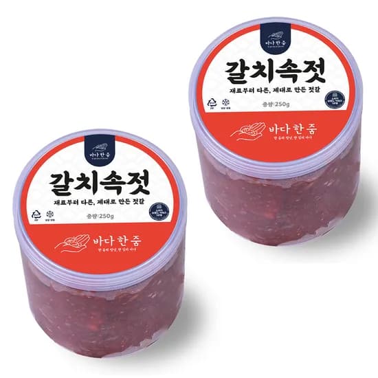 바다한줌 국내산 갈치속젓 저염 1kg 2개