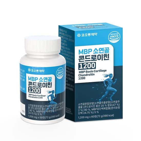 코오롱제약 MBP 소연골 콘드로이친 1200 60정 1개