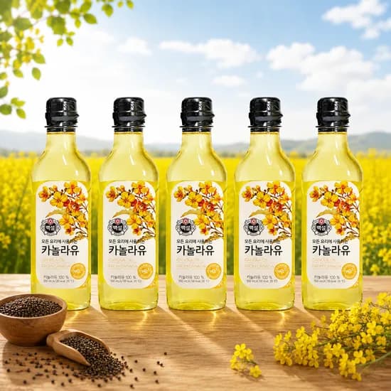 백설 카놀라유 500ml 5개