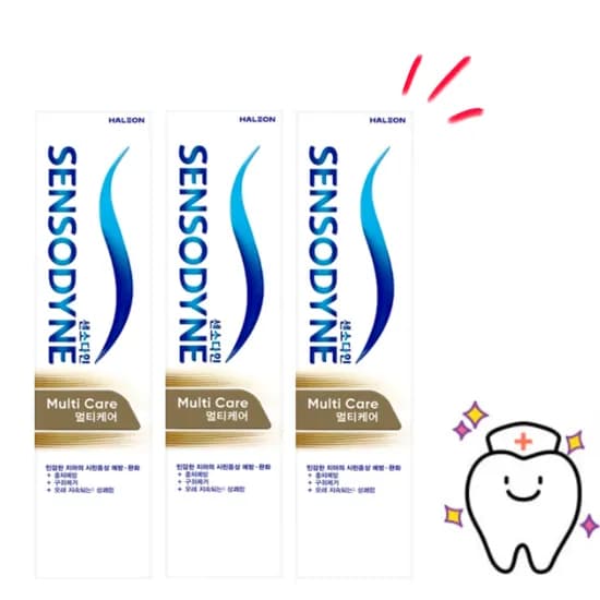 센소다인 멀티케어 치약, 100g, 3개