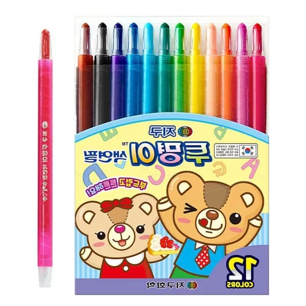 지구화학 투명이 색연필 12색