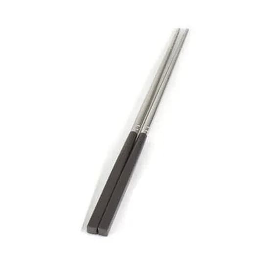 스텐 사각 유광 젓가락, 24cm, 1개