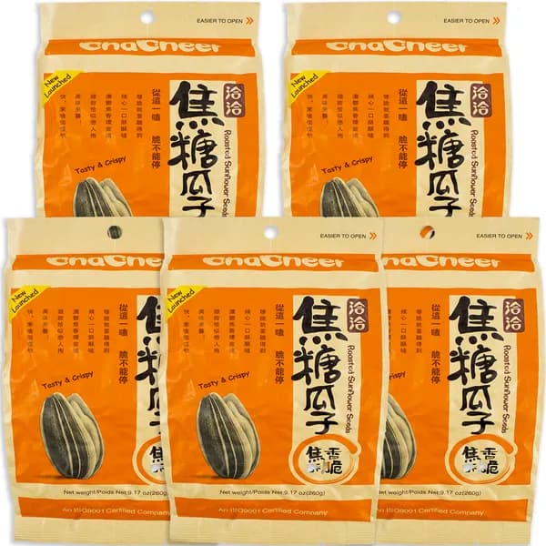 챠챠 해바라기씨 카라멜맛 260g 5개