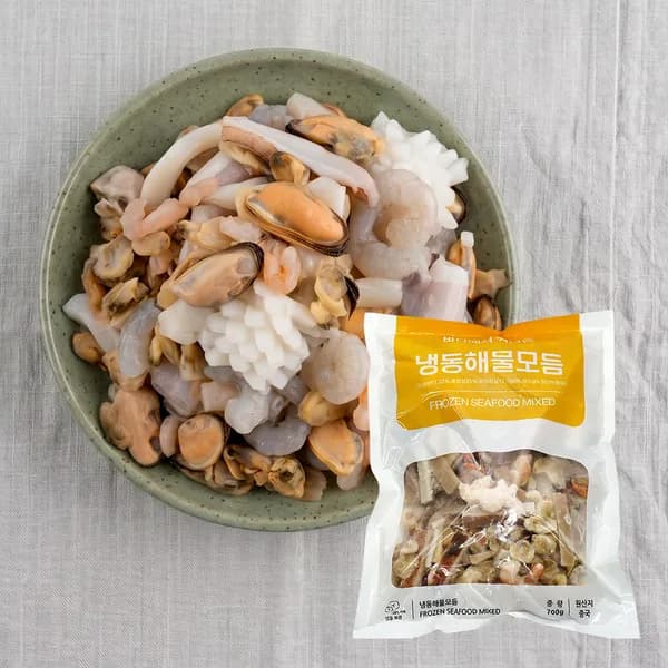 냉동 해물모듬 700g 1개 9,300원