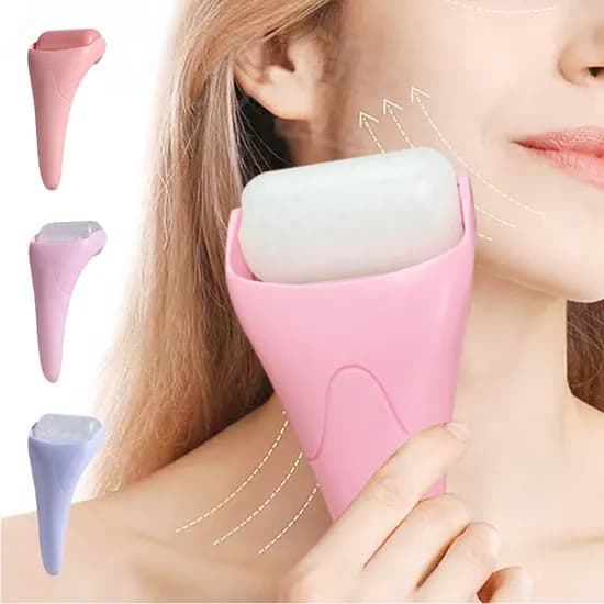셀프마사지 아이스팩 얼굴 롤러, 퍼플, 1개